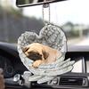 Creative Acrylic Angel Wing Car Hanging Ornament For Home And Holiday Decoration