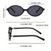 1pc Women'S Classic Oval Frame Fashion Glasses Minimalist Design for Casual Formal Wear Versatile Eyewear