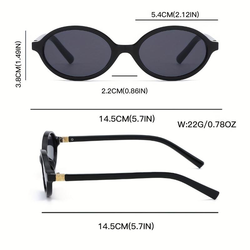 1pc Women'S Classic Oval Frame Fashion Glasses Minimalist Design for Casual Formal Wear Versatile Eyewear