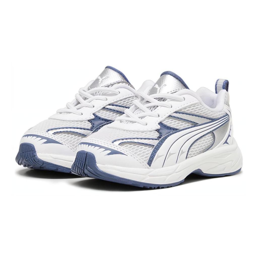 Puma Morphic Little Kid Feather Grey Inky Blue Kids Sneakers 393793-02