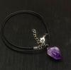 Natural Amethyst Pendant Necklace: Dreamy Lavender Purple Raw Stone Jewelry Gift for Women