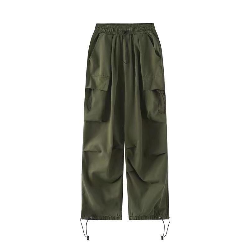 Retro Spicy Girl Hip Hop Wide-Leg Cargo Joggers