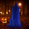 Deluxe Halloween Velvet Hooded Cape Cloak Robe - Premium Quality Costume Accessory for Parties and