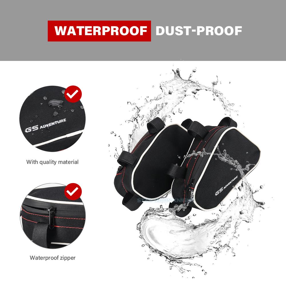 For BMW R1200GS LC Adventure R 1200 GS ADV 2013 -   Motorcycle Frame Crash Bars Waterproof Bag Repair Tool Placement