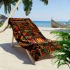 Colorful Geometric Tribal Art Pattern Beach Towel Quick-drying for Travel Outdoor Sports Jogging Beach and Swimming
