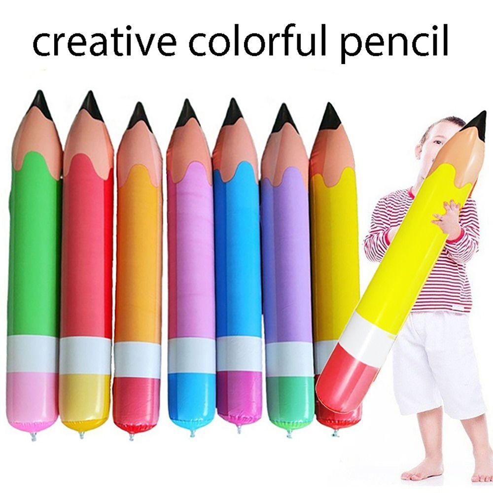Cartoon Themed Designs Giant Pencil School Office Supplies Wooden Huge Inflatable Pencil Classroom Decor Creative Stationery