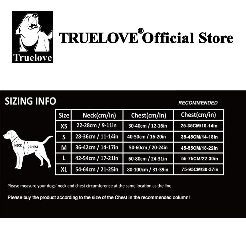 Truelove Double H Harness Neoprene Padding Durable Strong Reflective Gow in the Dark Aluminum Alloy Fitting Light Weight TLH6571