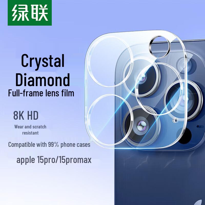 

UGREEN iPhone 15 Pro/Pro Max Camera Lens Protector