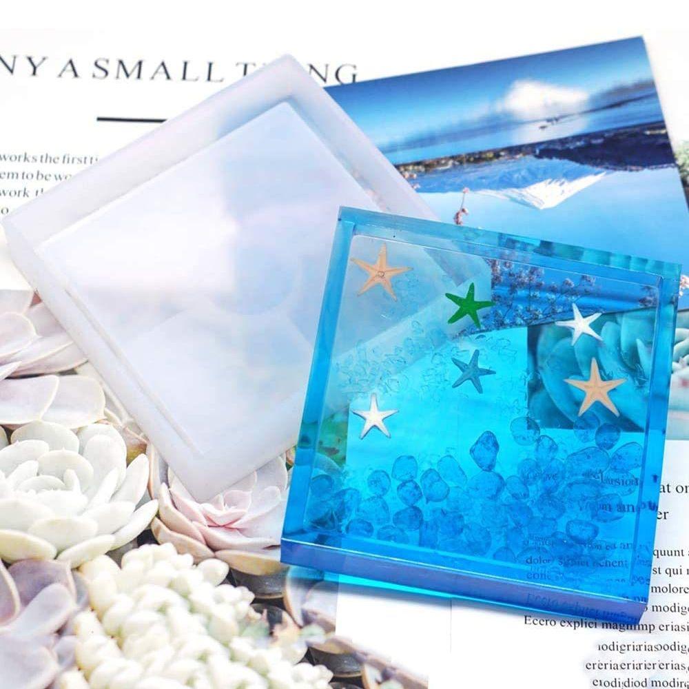 Transparent Craft Epoxy DIY Silicone Molds Teacup Mat Mold Crystal Glue Dropping Tool Coaster
