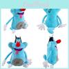 Keyifli Mavi Kedi Oggy ve Hamamböcekleri Yumuşak Peluş Bebek Çocuklar ve Yetişkinler İçin