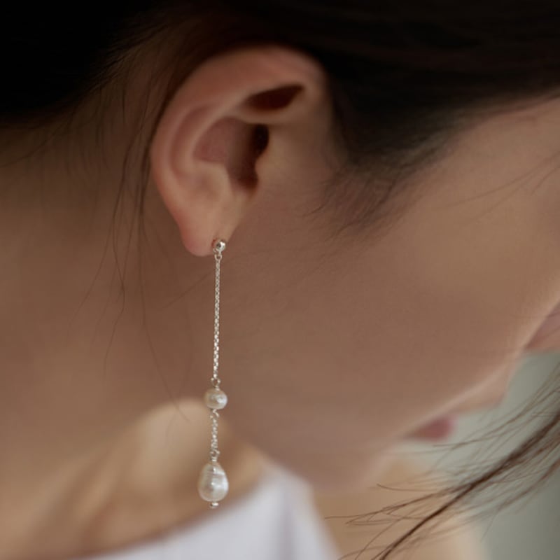 Aube De Moi Ree. Keshi Pearl Drop Earring