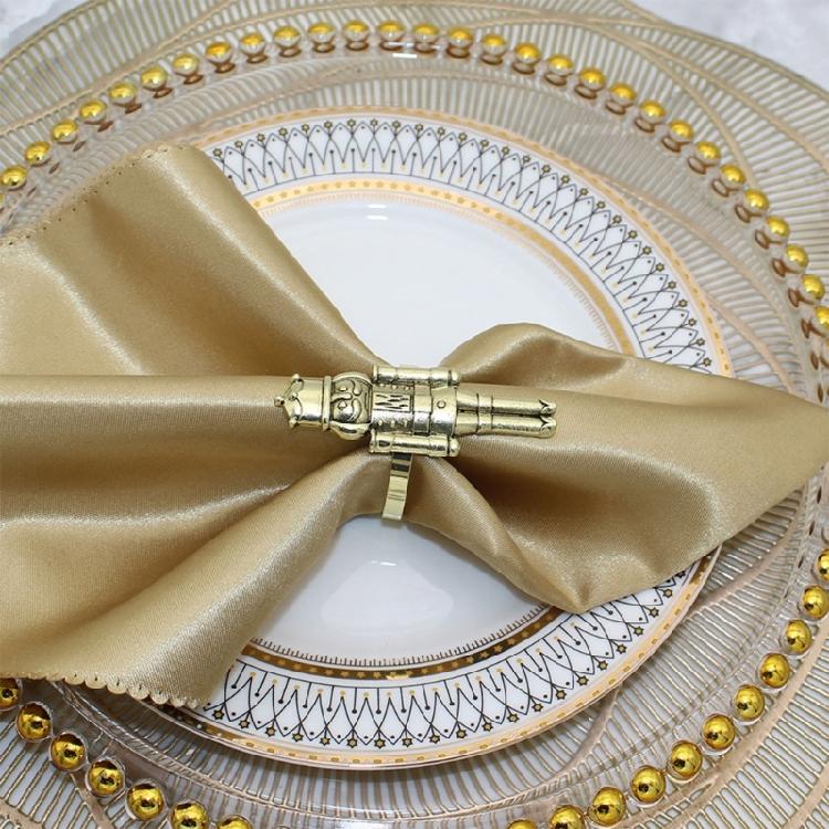 Metal Napkin Rings Christmas Nutcrackers Napkin Holder Wedding Table Decoration