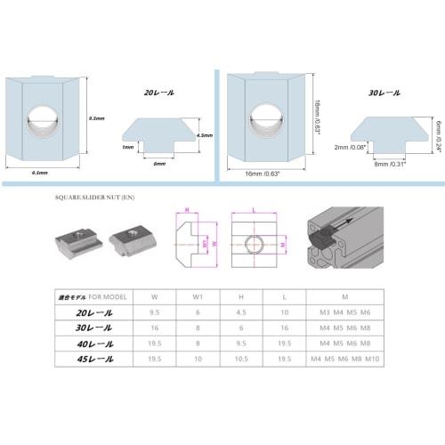 25-Piece Carbon Steel T-Slider Nuts (M6) for 30-Rail Aluminum Frames, Aluminum Profile Accessories