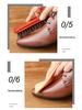 Love Orange 7-Piece Horsehair Brush Shoe Polish & Leather Care Set - Black & Colorless Cleaner with Maintenance Tools