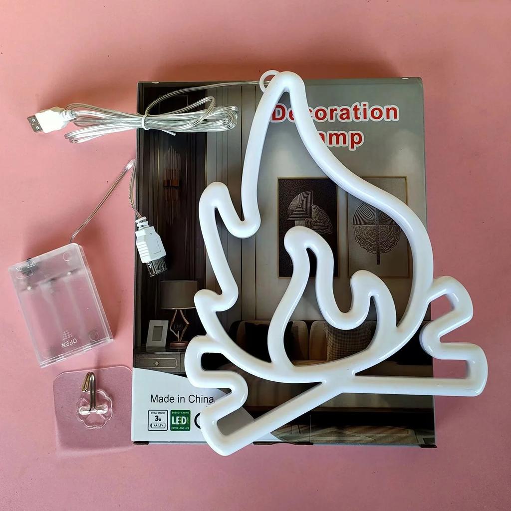 1PC Gamepad Fire Moon Star LED Bright Neon Light Night Sign Modeling Lamp Room Wall Art Decoration Wholesale Xmas Birthday Wedding