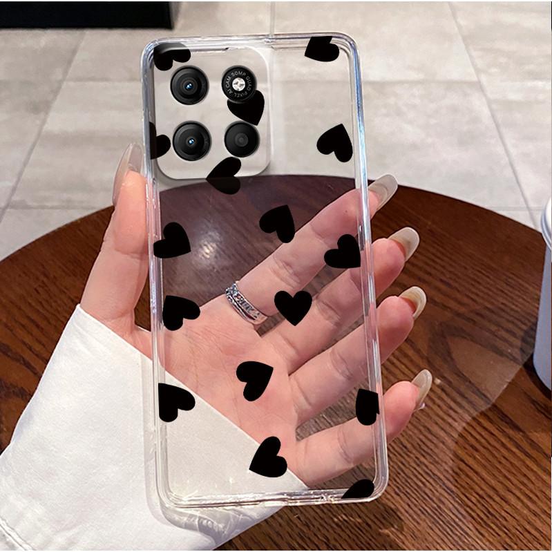 Phone Case For Motorola Moto G17 Power Case Luxury Cute Love Rabbit Funny Clear Soft TPU Silicone Cover For Moto G17Power Bumper