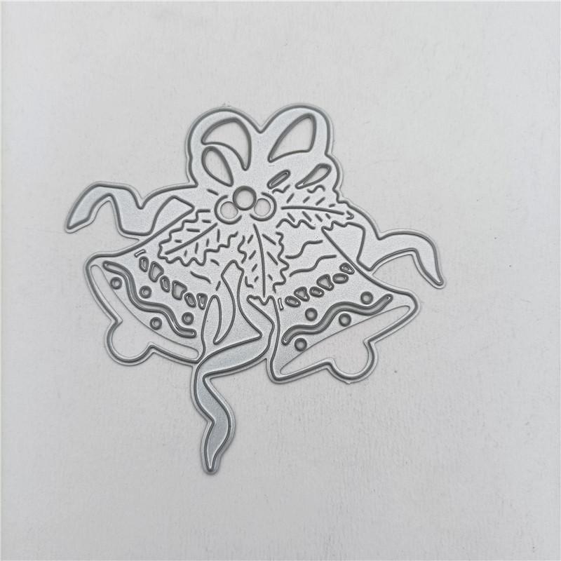 Christmas Bell Metal Cutting Dies Stencil DIY Scrapbooking Embossing Paper Cards Album Making Decorative Craft Cut Template