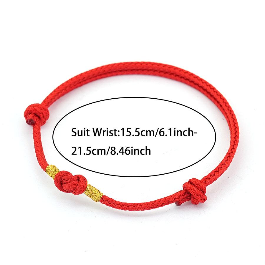 2mm Lucky Red String Bracelet Women Men 4 Colors Available Handmade Weaven Rope Adjustable Couple Jewelry Perfect Gift For Lover