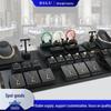 Luxury Black Brushed PU Jewelry Display Stand for Rings, Pendants, and Necklaces