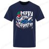Fashion Women Christmas Crew TShirt Clothes Fashion Short Sleeve Christmas Clothing Vintage Tops Tees Casual Santa Streetwear