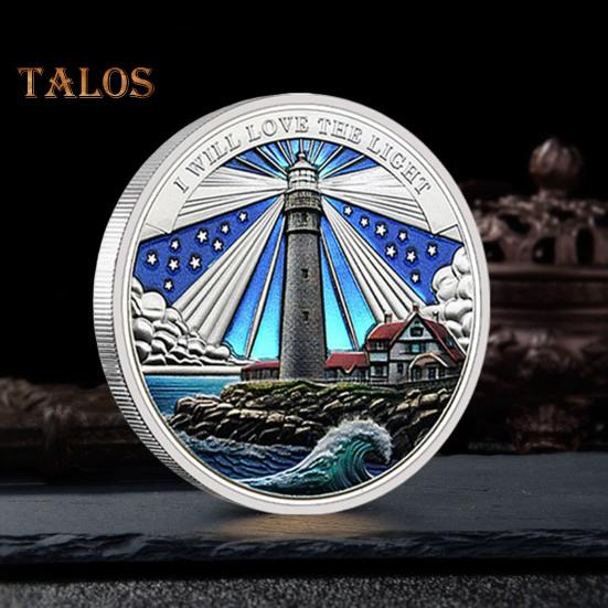 Lighthouse Ocean Coin Metal Collectible Coin Inspiring Long Voyage Travel Souvenir Coin for Self Collection Commemoration