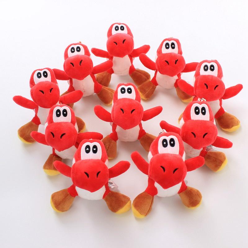 Porte-clés Peluche Yoshi Vert Super Mario Bros Jouet en Peluche Doux Pour Collectionneurs