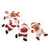 4PCS Adornos para Árbol de Navidad Tela de Algodón Colgante de Muñeca Linda Decoraciones Colgantes de Navidad para Niños