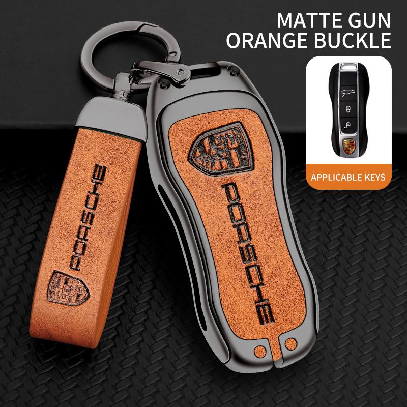 Zinc Alloy Car Remote Key Cover Case Shell Protector Bag For Porsche Panamera Carman Macann Bobst Cayenne 911 981 991 970 996 CVI1