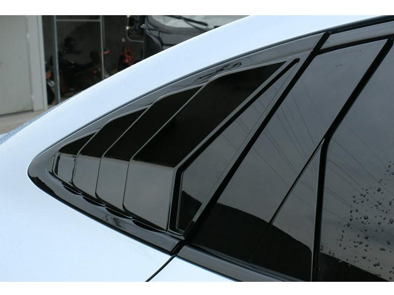 Glossy Carbon Fiber Rear Quarter Window Trim for BYD Seal