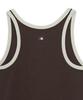 Emelbi Women'S Basic Ringer Ribbed Sleeveless Dress Bos (D.Brown)