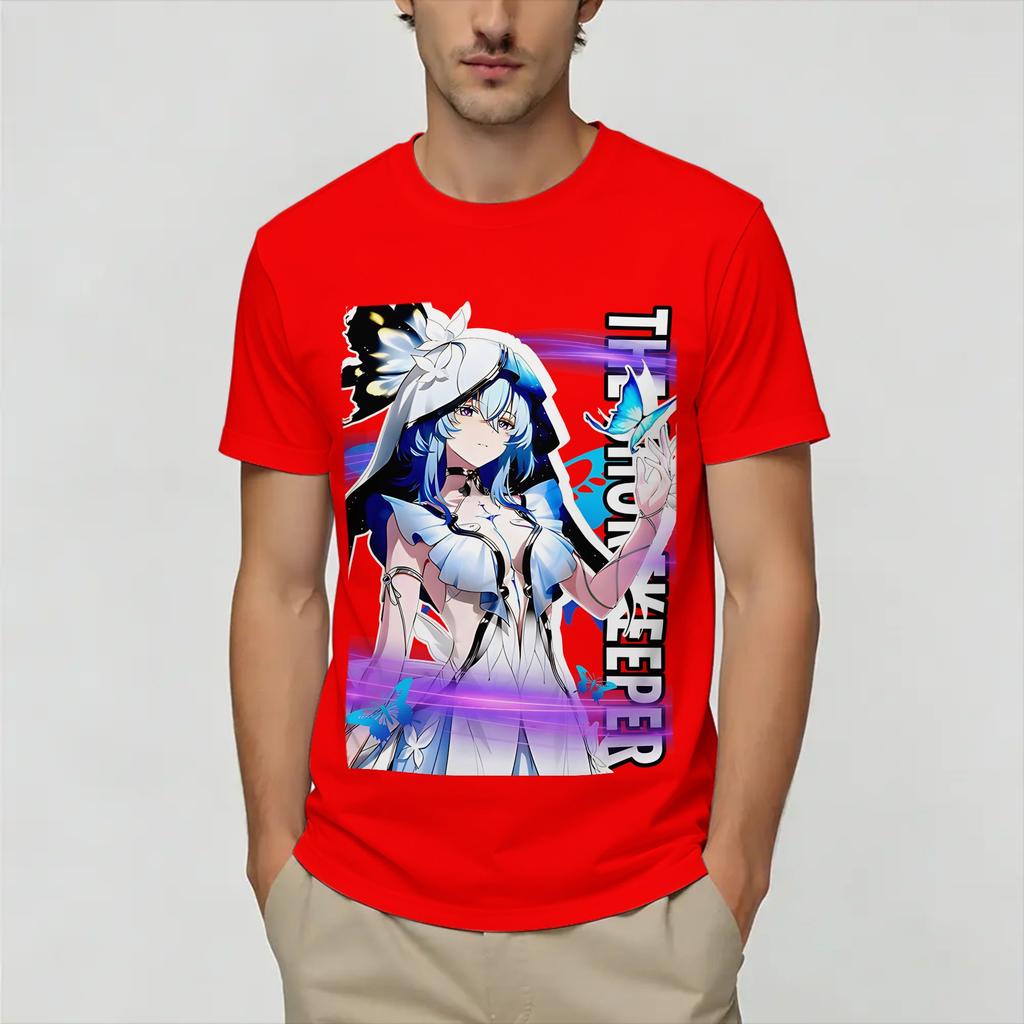 Wuthering Waves TShirts Unisex Amazing Pure Cotton Tees O Neck Short Sleeve T Shirts 4XL 5XL Clothes
