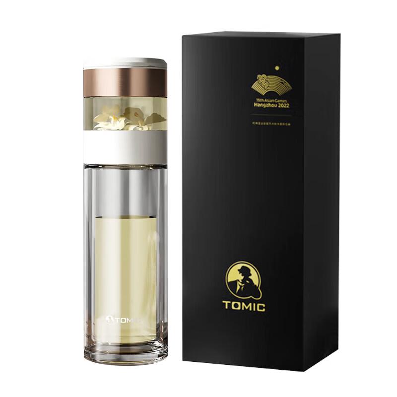 TOMIC TG80708 Double-Layer Tea Infuser Glass Mug 260ML