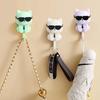 Storage Hook Strong Load-bearing Waterproof Cartoon Cat Shaped Coat Hook Scarf Bag Hanger Hook Wall Decoration