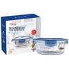Yileya Heat-Resistant Borosilicate Glass Food Storage Bowl