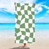 Large Beach Towel For Women Men Wavy Plaid Bath Towel Oversized Quick Dry Sand Free Swimming Pool Travel Shower Blanket