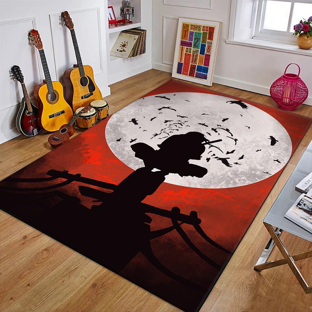 3D N-Naruto Japan Anime Uchiha I-Itachi Carpet Rug for Art Living Room Art Decor Sofa Home Kids Game Area Rug Non-slip Floor Mat