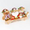 Christmas Bell Pendant Christmas Doll Cartoon Metal Round Bell Pendant Christmas Tree Decoration