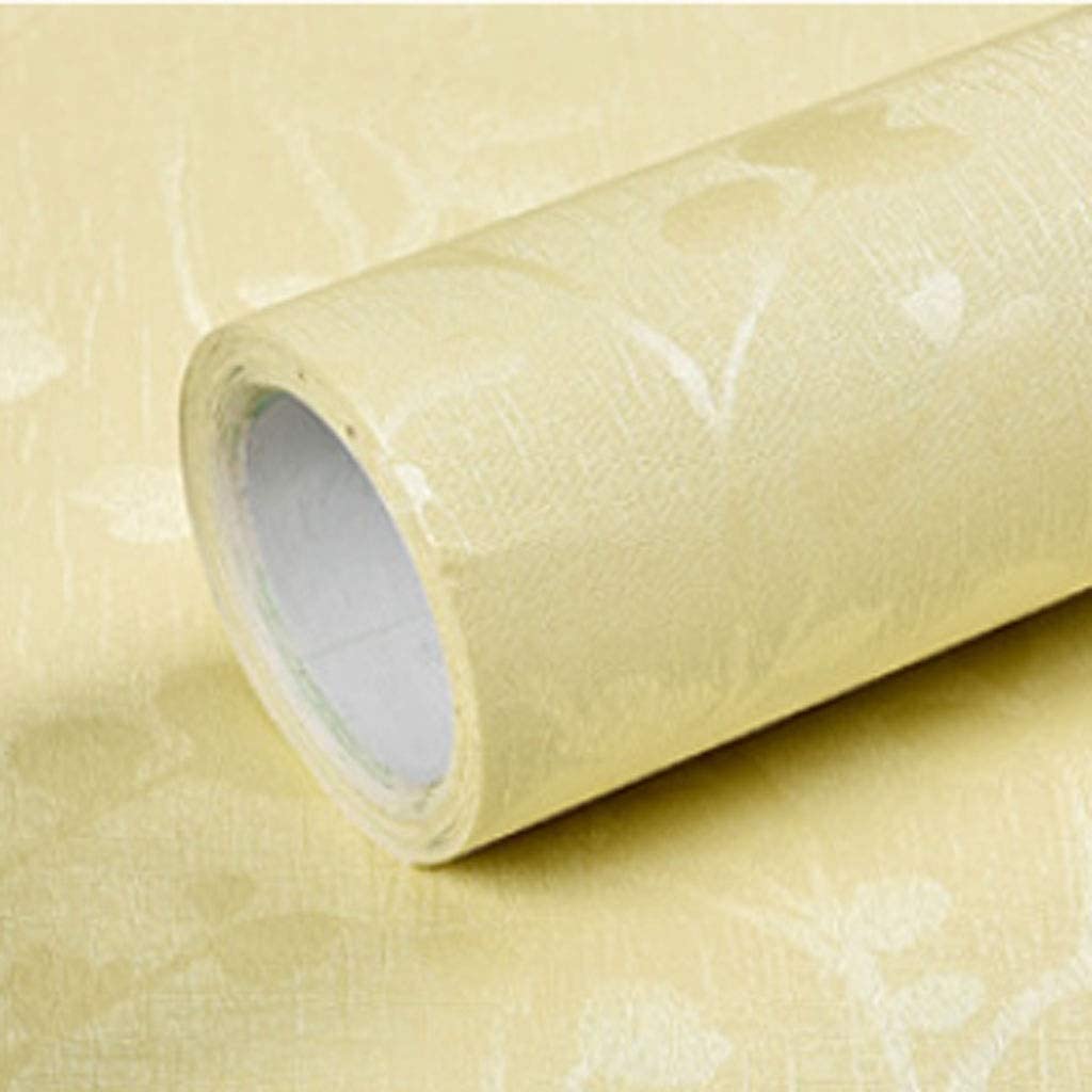 3D Embossed Branches and Leaves Self-adhesive Wallpaper Waterproof Durable Pastoral Style Peel & Stick Contact Paper for Walls