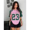 Women's Street Fashion Short Sleeved T-shirt with Printed Pattern T-shirt