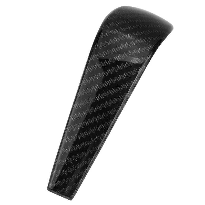 Carbon Fiber Look ABS Gear Shift Knob Head Cover Trim For BMW 1 3 X1 Series E87 E90 E92 E93 E84 Car Accessories