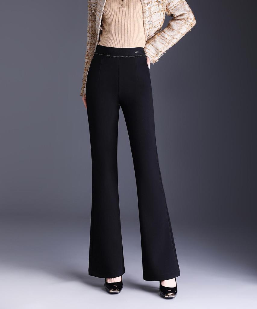 Women's Plus Size High Waist Fishtail Flare Pants - Slimming Autumn/Winter 2025 Trend