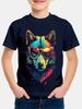 Animal Wolf Pattern 3d Printe Children's Tops Summer Boy's Round Neck Casual Short Sleeve Comfortable Kids Clothes T Shirt