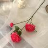 Nep Zijde Pioenroos Kunstbloem voor Vaas 25" Nep Pioenroos Takken met 2 Bloemen En 1 Knop voor Doe-het-zelf Bruidsboeket Bruidsdouche Huis Tafel