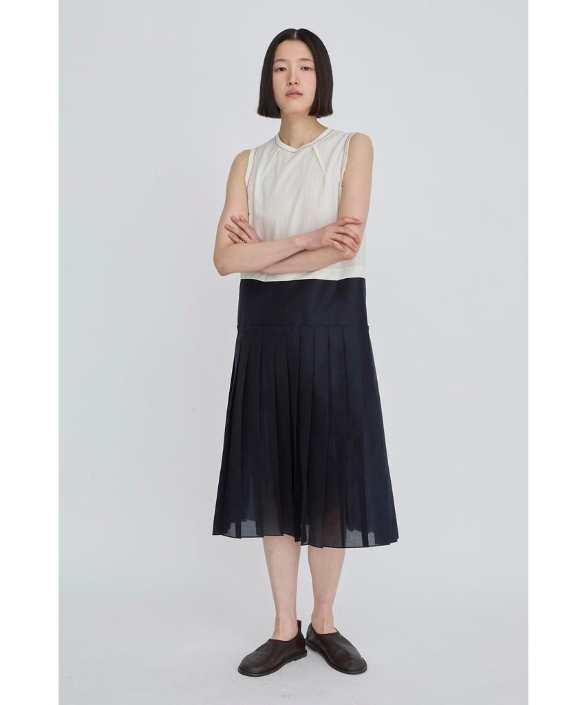 Recorde Sleeveless Pleats Dress Rqdam26544Whx