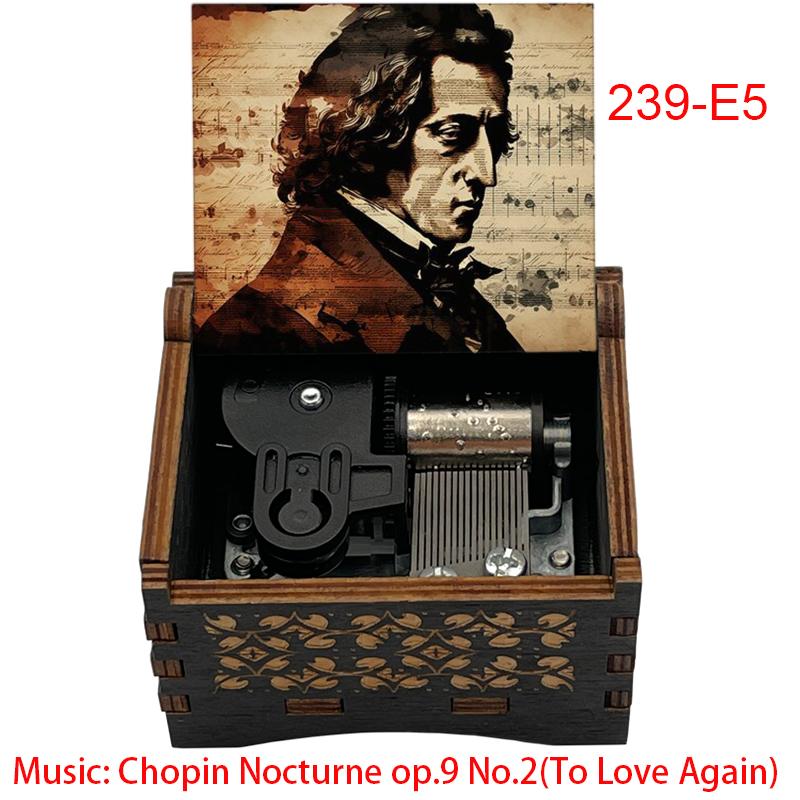 Vintage Chopin Nocturne Op. 9 No. 2 Music Box to Love Again Mechanical Movement Special Gift Valentine's Day & Birthday Gift