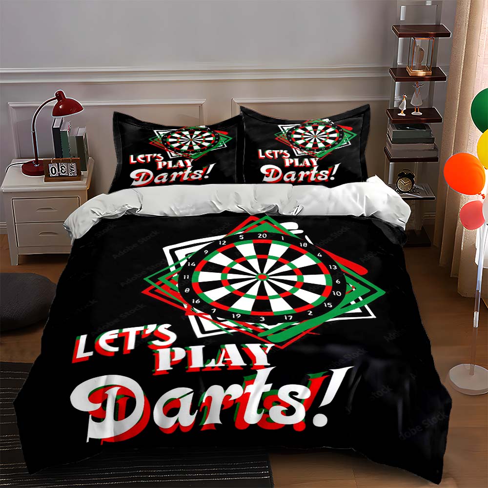 

Dartboard-themed design. Bedding Duvet cover sets Duvet covers Pillowcases gifts (1 * Duvet Cover 2 * Pillowcases, without duvet insert) 135x200cm