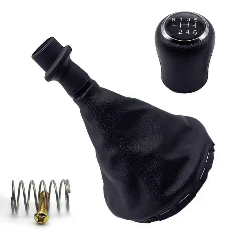 5/6 Speed Gear Shift Stick Knob For Volkswagen Transporter T5 2003-2011 Leather Boot Gearbox Lever Change Handle Car Accessories