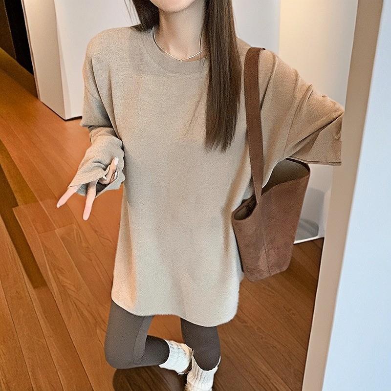 

Women s Mid-Length Long-Sleeve German Velvet Warm Sweatshirt - Pair with Shark Pants. M-80-95 lbs