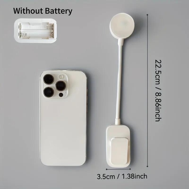 1pc USB Charging Reading Light, 3 Color Modes Adjustable Eye-Care Book Light for Office Study