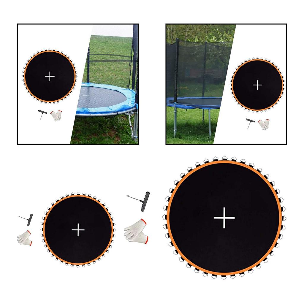 Mata na trampolinę okrągła sprzęt fitness tkanina do skakania na gry siłownia outdoor